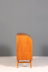 Wunderschöner Mid Century Rollladen Sekretär echt Holz Büro Schrank Vintage Schreibkommode