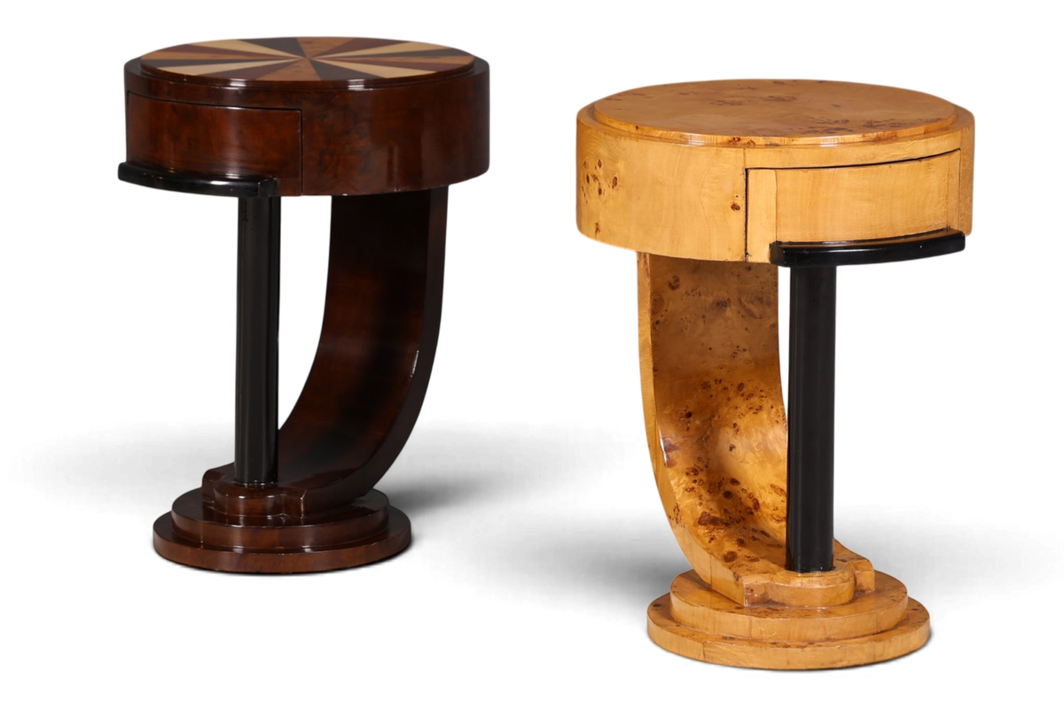 Traumhafter Art Deco Stil Beistelltisch Antik Stil Tisch Luxus Ablagetisch Birke Kommode