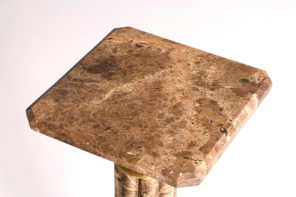 Traumhafte Barock Stil Säule Marmor Louis XV Blumensäule Naturstein Sockel Ablage