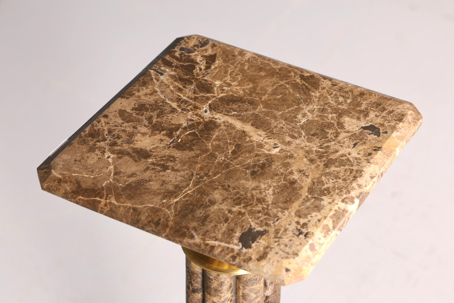 Edle Barock Stil Säule Marmor Louis XV Blumensäule Naturstein Sockel Ablage