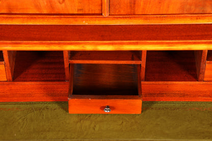 G389 Finish Wunderschöne Englische Vitrine Bibliothek Sekretär echt Holz Antik Schrank Regal (Kopie)