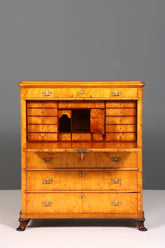 Stilvoller Biedermeier Sekretär Louis Philippe Vertiko Antik Kommode Schreibkommode Office Desk