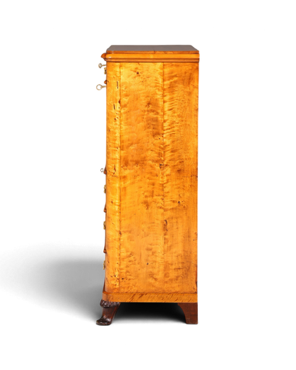 Stilvoller Biedermeier Sekretär Louis Philippe Vertiko Antik Kommode Schreibkommode Office Desk