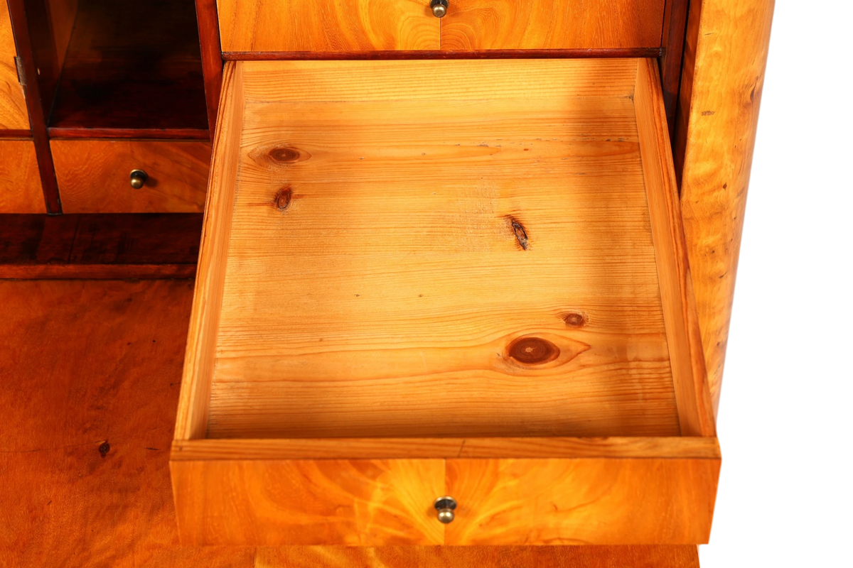Stilvoller Biedermeier Sekretär Louis Philippe Vertiko Antik Kommode Schreibkommode Office Desk