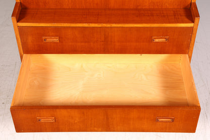 Schlichter Mid Century Sekretär Teak Vintage Schreibmöbel Kommode Office Secretary Retro 60er Schreibsekretär Skandinavisch