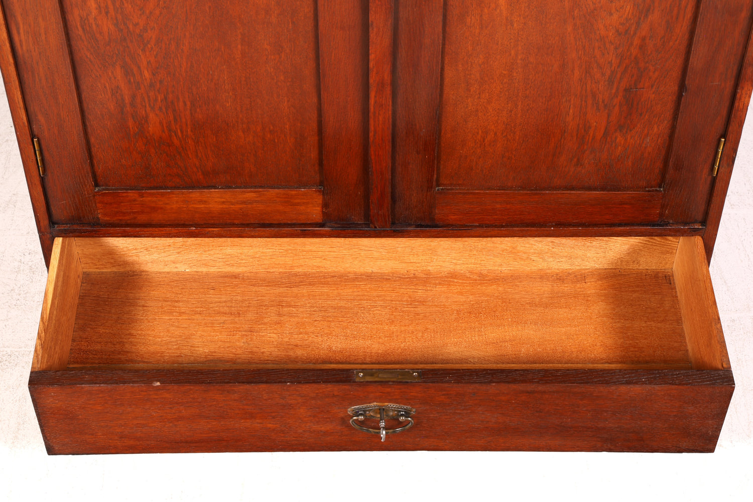 Traumhafte Jugendstil Vitrine Eiche Antik Bücherschrank Geschirrschrank Massiv Holz Glasvitrine Vitrinenschrank Vintage