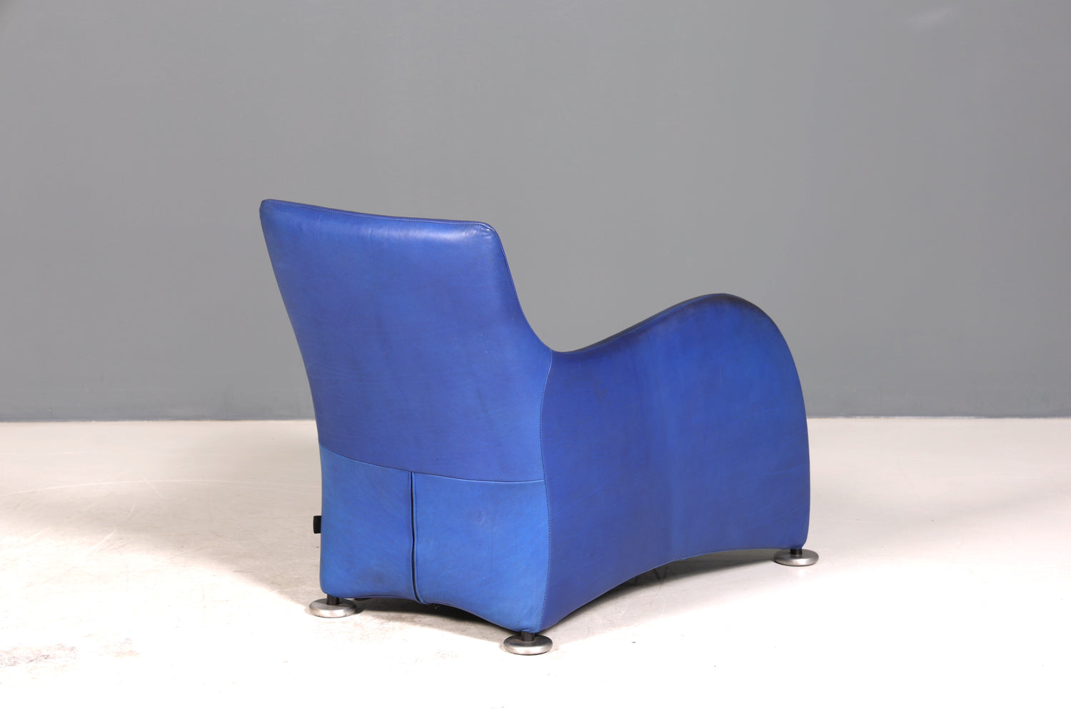 Edler Loge Sessel mit Hocker Designer Lounge Sessel Designed by Gerard Van den Berg für Montis echt Leder Sessel Relax Armlehnsessel 90s