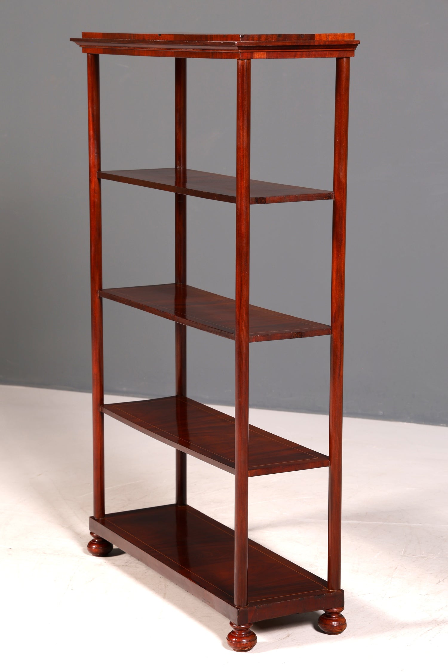G398 Finish cm Stilvolle Gründerzeit Etagere Louis Philippe Regal um 1900 Bücherregal echt Holz Buchablage Bookshelf (Kopie)