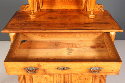 Traumhaftes Gründerzeit Vertiko Jugendstil Schrank Antik Highboard Kommode