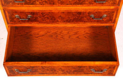 Stilvoller Englischer Sekretär Original Wade Büro Aufsatzsekretär Antik 60s Vitrinen Schrank UK