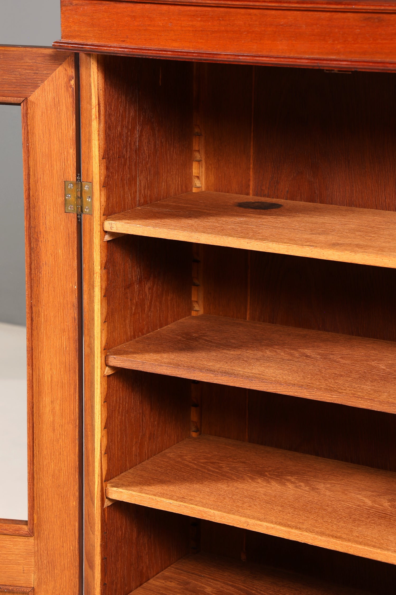 Traumhafte Jugendstil Vitrine Antike Holz Bücherschrank Eiche Gründerzeit Antik Schrank Geschirrschrank