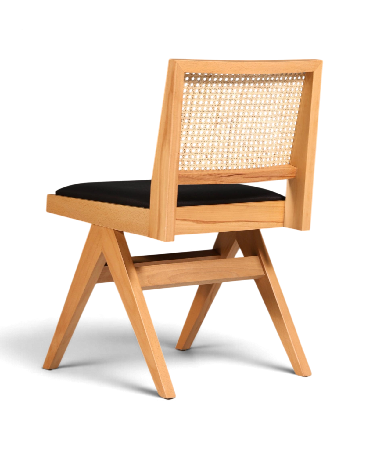 Sehr Edler Korbgeflecht Stuhl "Vienna Wood"  Bauhaus Relax Esszimmer Stuhl Lounge Chair Küchenstuhl
