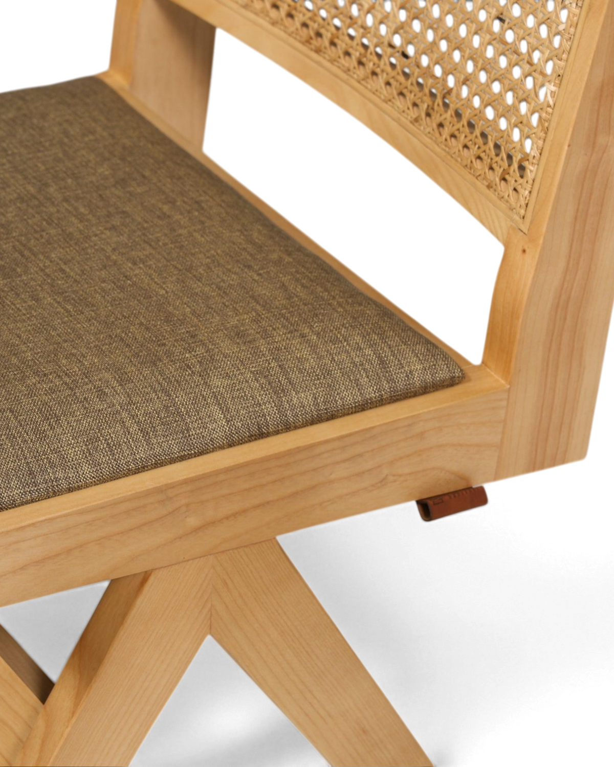Edler "Vienna Beige" Stuhl Esszimmerstuhl mit Wiener Geflecht Korbgeflecht Schreibtischstuhl Lounge Stuhl