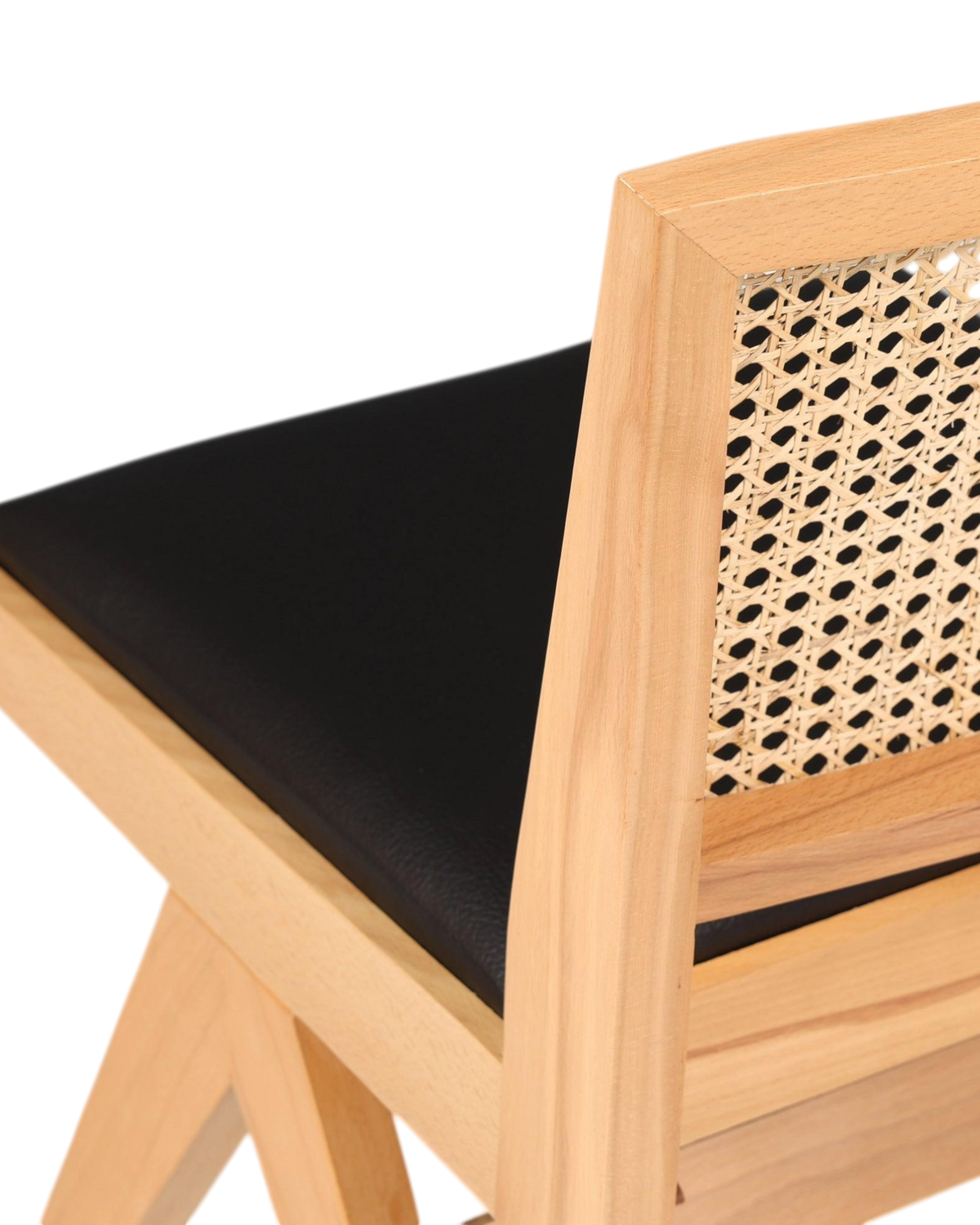Sehr Edler Korbgeflecht Stuhl "Vienna Wood"  Bauhaus Relax Esszimmer Stuhl Lounge Chair Küchenstuhl