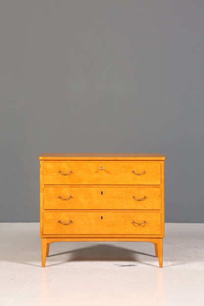 Wunderschöne Mid Century Kommode Vintage Birke Flur Kommode 60s Schubladenkommode