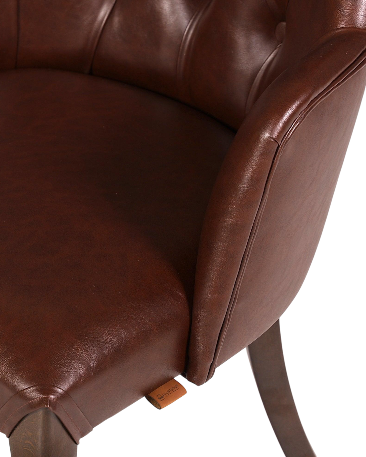 Edler Chesterfield Stil Armlehnstuhl "Manila Brown" Esszimmerstuhl Küchenstuhl Sekretär Stuhl