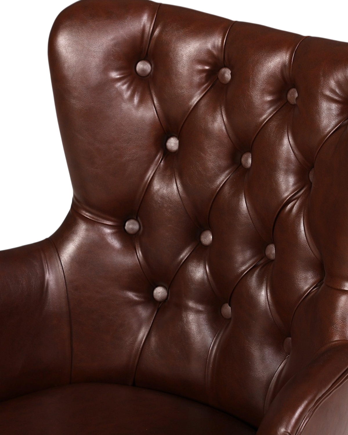 Edler Chesterfield Stil Armlehnstuhl "Manila Brown" Esszimmerstuhl Küchenstuhl Sekretär Stuhl