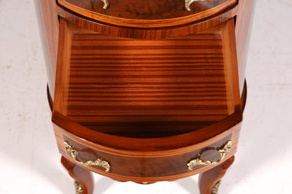 Wunderschöne Barock Stil Kommode Vertiko Schubladenkommode Intarsien 7-Schübige Kommode