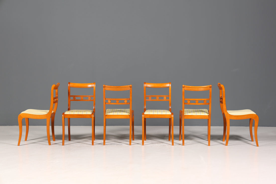 6x Edle Englische Stühle Englisch Dining Chairs Antik 60er Jahre Küchenstühle Stuhlset