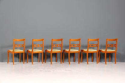 6x Edle Englische Stühle Englisch Dining Chairs Antik 60er Jahre Küchenstühle Stuhlset