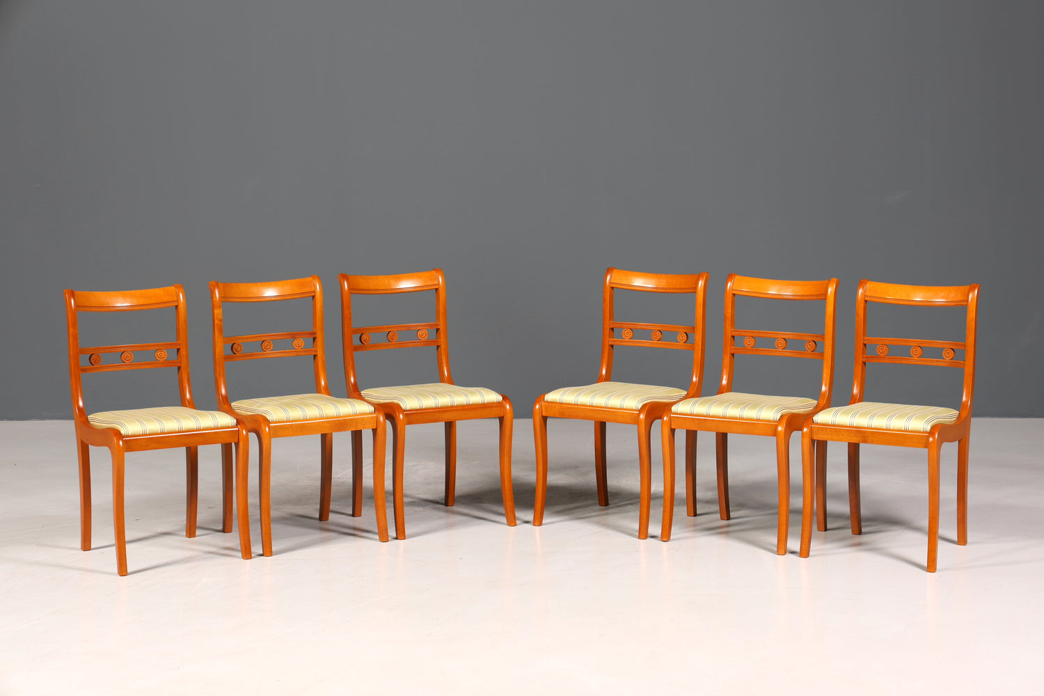 6x Edle Englische Stühle Englisch Dining Chairs Antik 60er Jahre Küchenstühle Stuhlset