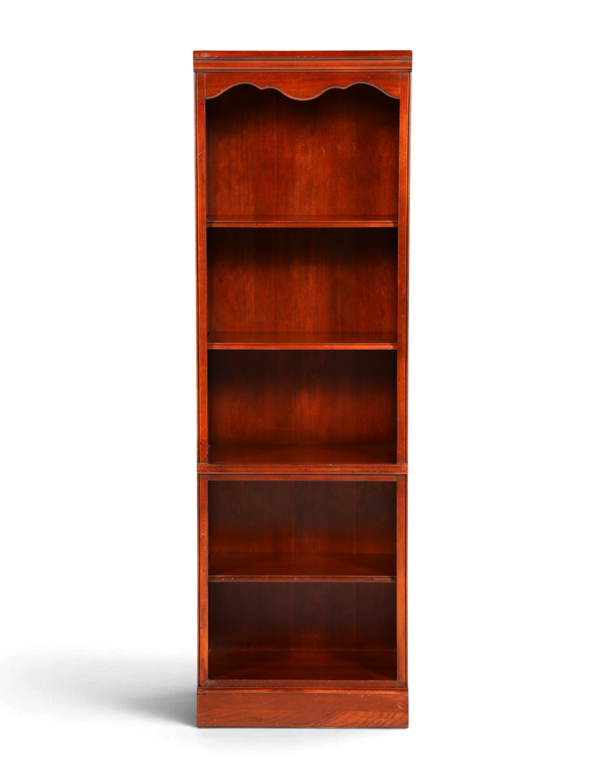 Hauptstadt Möblerei Drexel Heritage Bücherregal aus dunklem Echtholz im klassischen Vintage-Stil