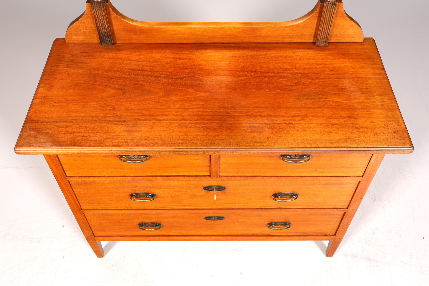 Stilvolle Jugendstil Kommode Antik Sideboard mit Spiegel Flurkommode Frisierkommode