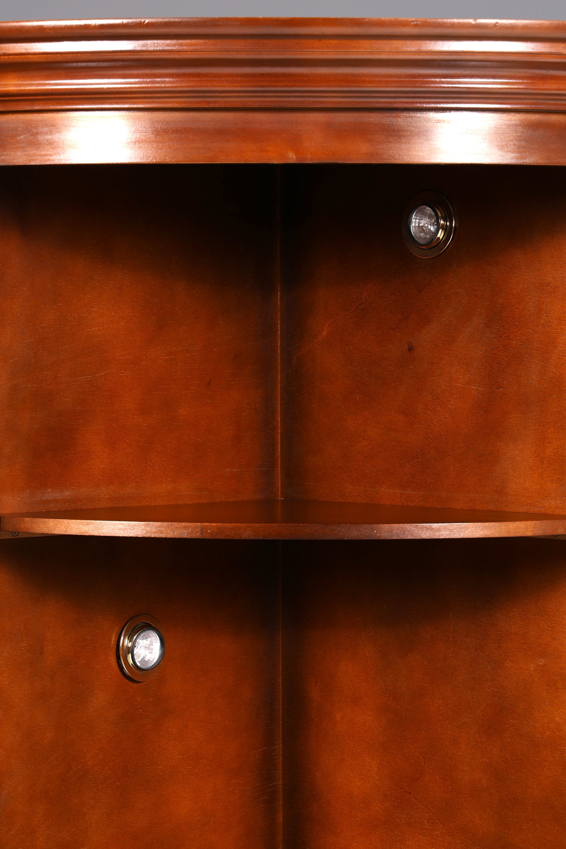 Traumhafte Selva Eckvitrine Antik Stil Vitrine Schrank Geschirrschrank Regal Eckregal