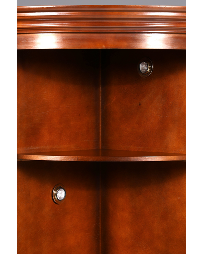 Traumhafte Selva Eckvitrine Antik Stil Vitrine Schrank Geschirrschrank Regal Eckregal