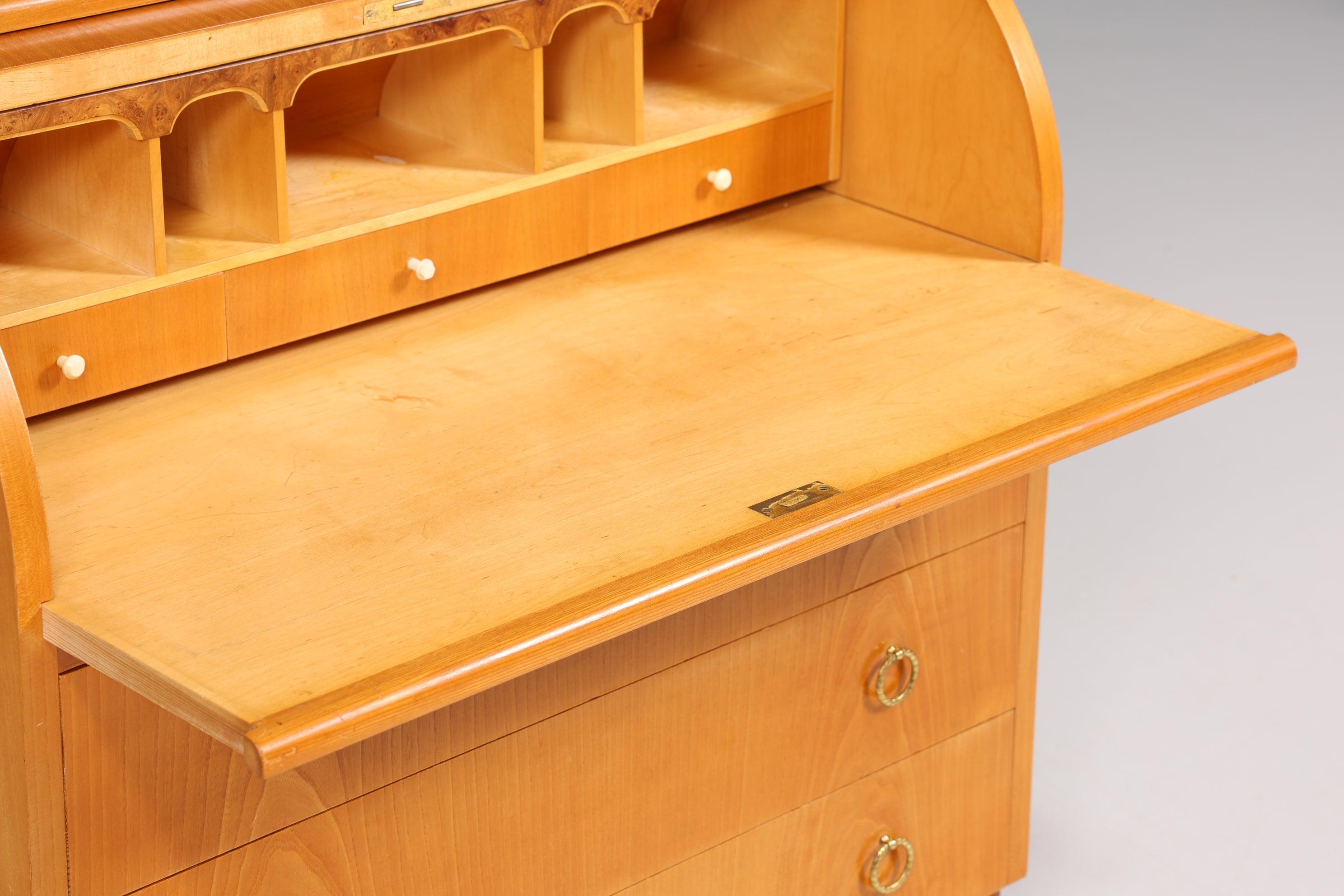 Stilvoller Mid Century Rollladen Sekretär Danish Design Retro Büro Schrank Vintage Büro Kommode