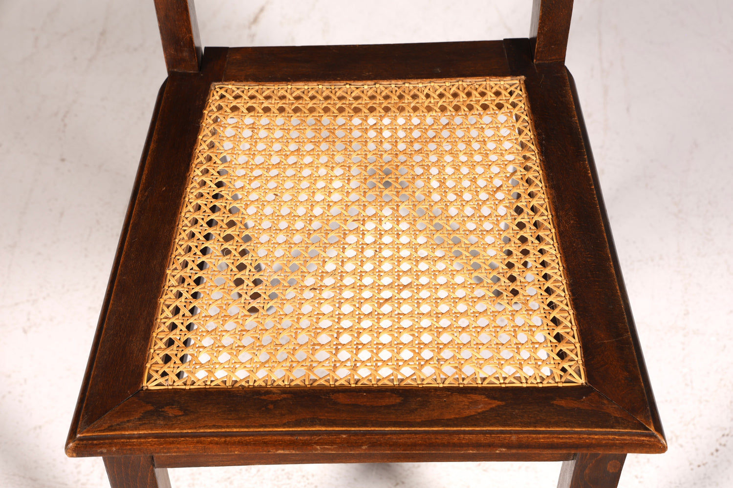 Traumhafter Jugendstil Stuhl Sekretär Stuhl Antik Eiche Korbgeflecht Küchenstuhl um 1900