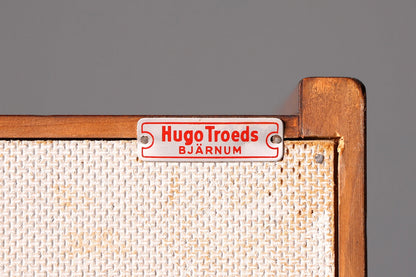 Wunderschöner Mid Century Schrank Bücherregal Danish Design Hugo Troeds Vintage Sekretär Highboard Holz Regal