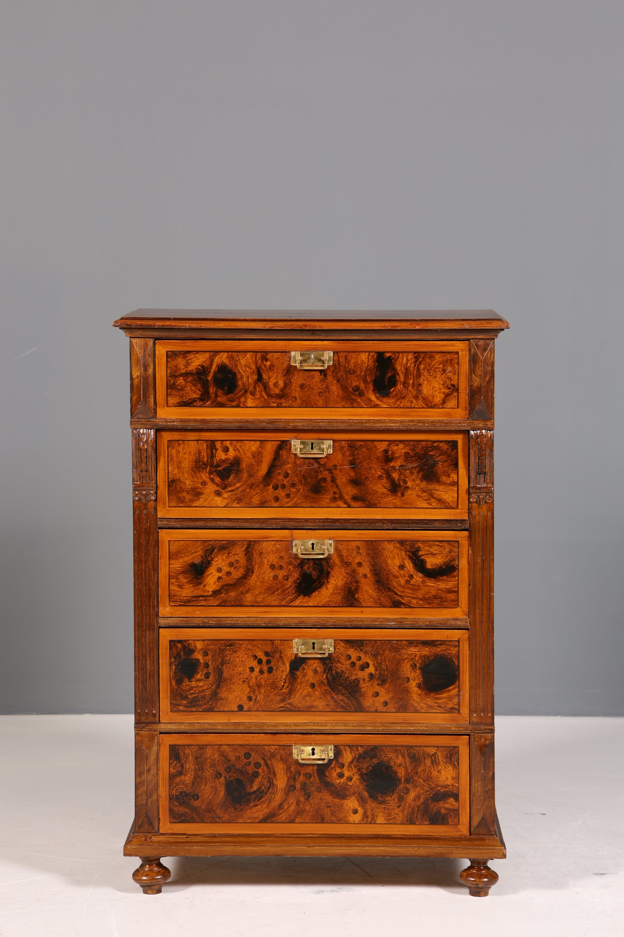 Traumhafte Gründerzeit Kommode Jugendstil Vertiko Antik Highboard Kommode Schubladenkommode