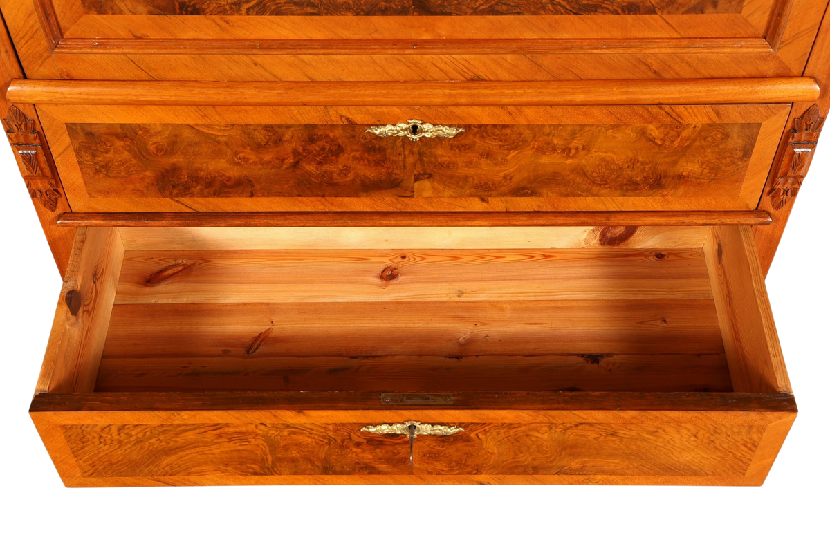 G442 Finish Wunderschöner Gründerzeit Sekretär Kommode Jugendstil Schubladenkommode Antik Vertiko (Kopie)