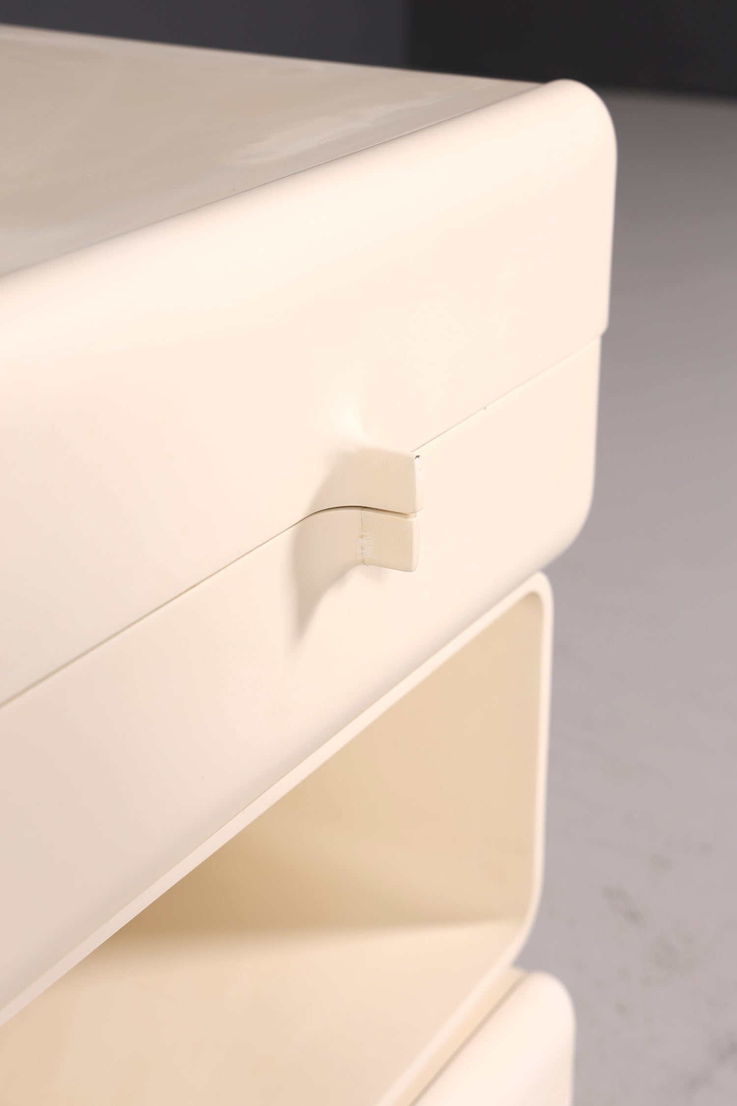 Seltene Mid Century Kommode Space Age Module Nachttisch Design Frankreich Vintage Schubladenkommode 5 von 5