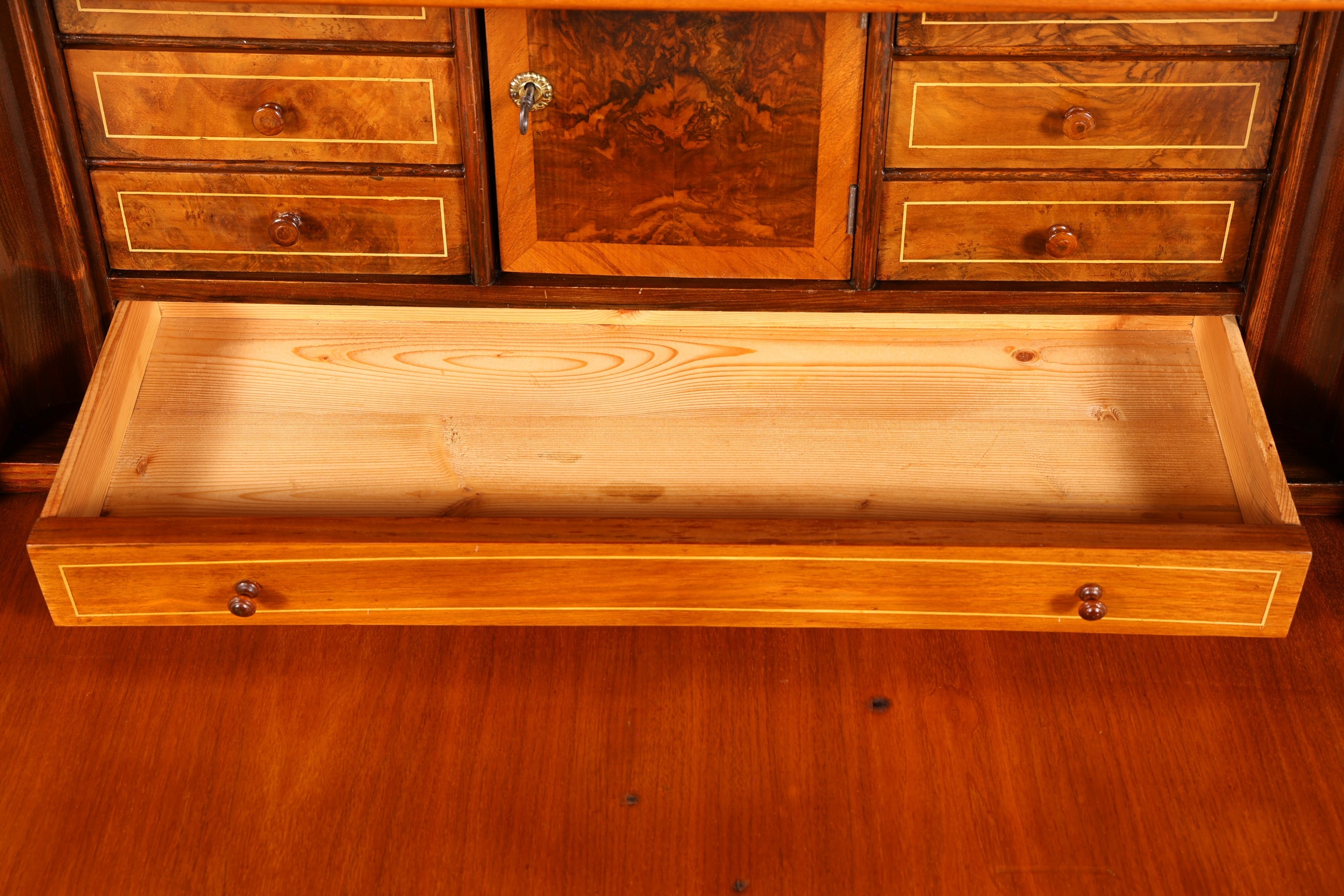 G442 Finish Wunderschöner Gründerzeit Sekretär Kommode Jugendstil Schubladenkommode Antik Vertiko (Kopie)