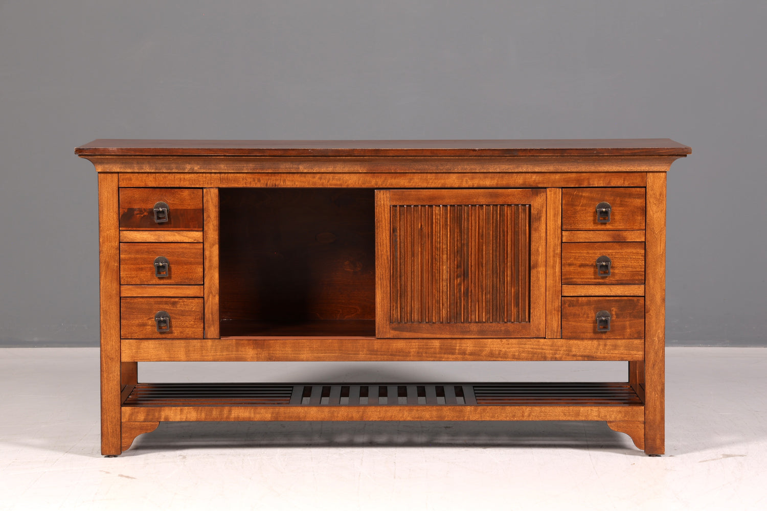 Wunderschönes Kolonial Stil Sideboard Englisch Echt Holz TV Schrank Anrichte Buffet Kommode Vintage