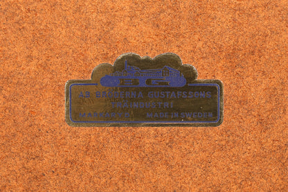 Schlichter Mid Century Rollladen Sekretär von Bröderna Gustafssons Büro Schrank Schreibkommode 60s Schreibmöbel