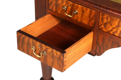 Wunderschöner Englischer XXL Schreibtisch Englisch Partner Desk Leder Auflage Antik Stil Bürotisch Office Desk