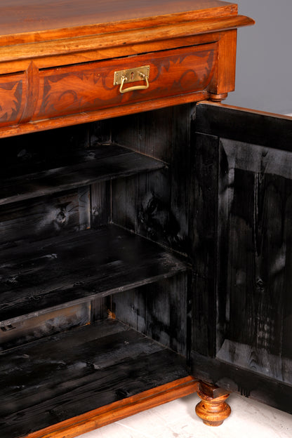 G454 Finish cm Traumhaftes Gründerzeit Vertiko Jugendstil Schrank Antik Highboard Kommode (Kopie)