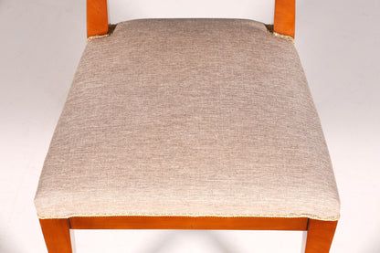 4x Edle Englische Stühle Englisch Dining Chairs Antik 60er Jahre Eibe Küchenstühle Stuhlset