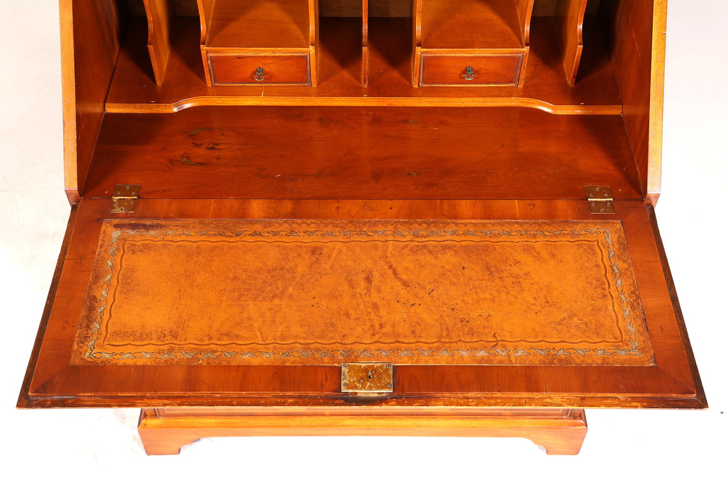 Stilvoller Englischer Sekretär Büro Aufsatzsekretär Eibe Antik Stil Vitrinen Schrank UK