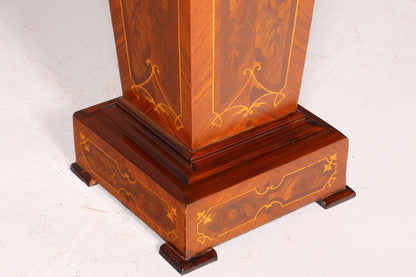 Fantastic Baroque style column Louis XV flower column natural stone marble storage table