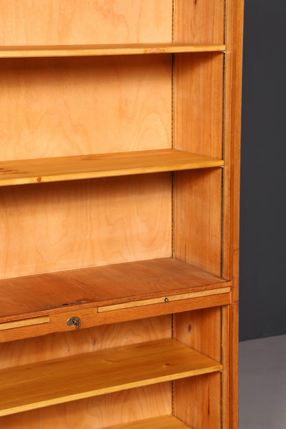 Schlichter Mid Century Rollladenschrank Bauhaus Apothekerschrank Art Deco Büro Aktenschrank