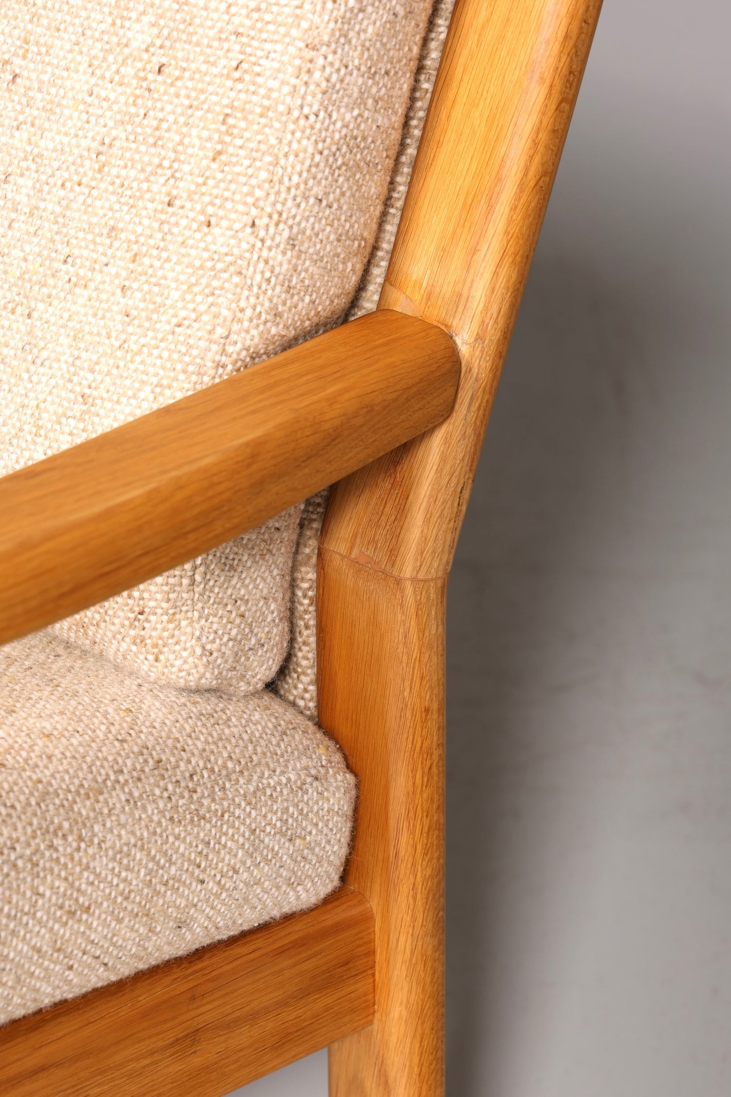 Wunderschönes Original Dyrlund Sofa Mid Century Couch echt Holz 3- Sitzer Canapé