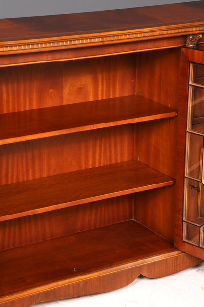 Wunderschönes Englisches Sideboard Mahagoni Echt Holz Vitrine Antik Regal Schrank Glasvitrine Kommode Vintage