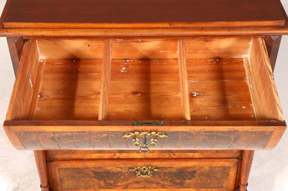 Stilvolle Gründerzeit Kommode Louis Philippe Nussbaum Schubladen Kommode Sideboard um 1880