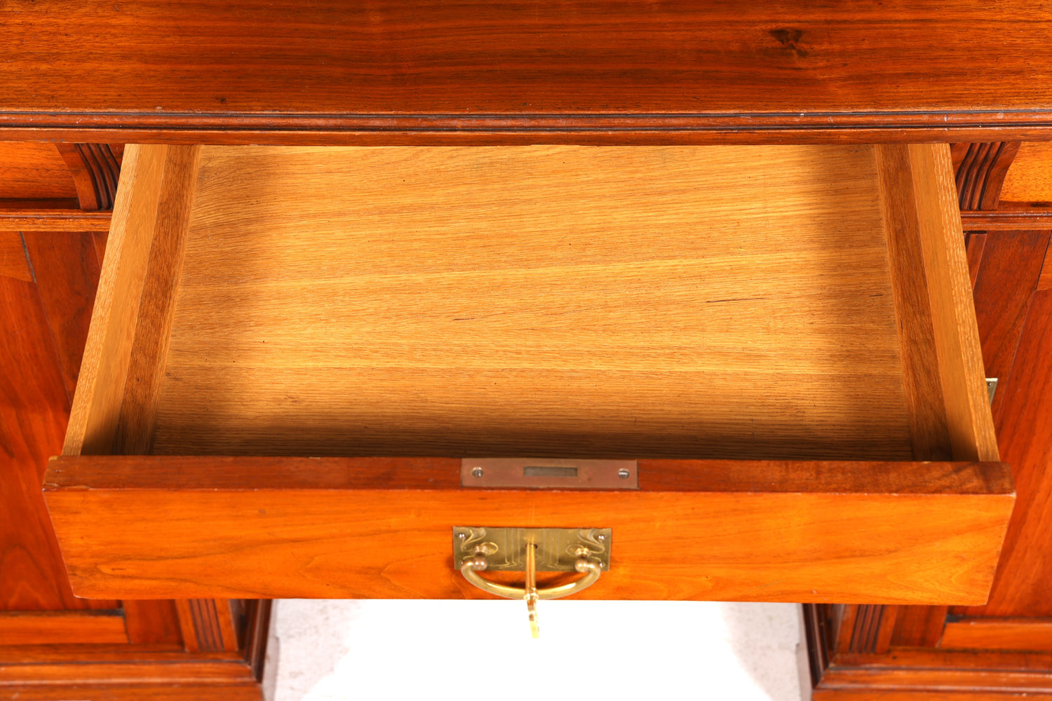 Traumhafter Jugendstil Schreibtisch Eiche Holz Gründerzeit Desk Antik Bürotisch Office Desk