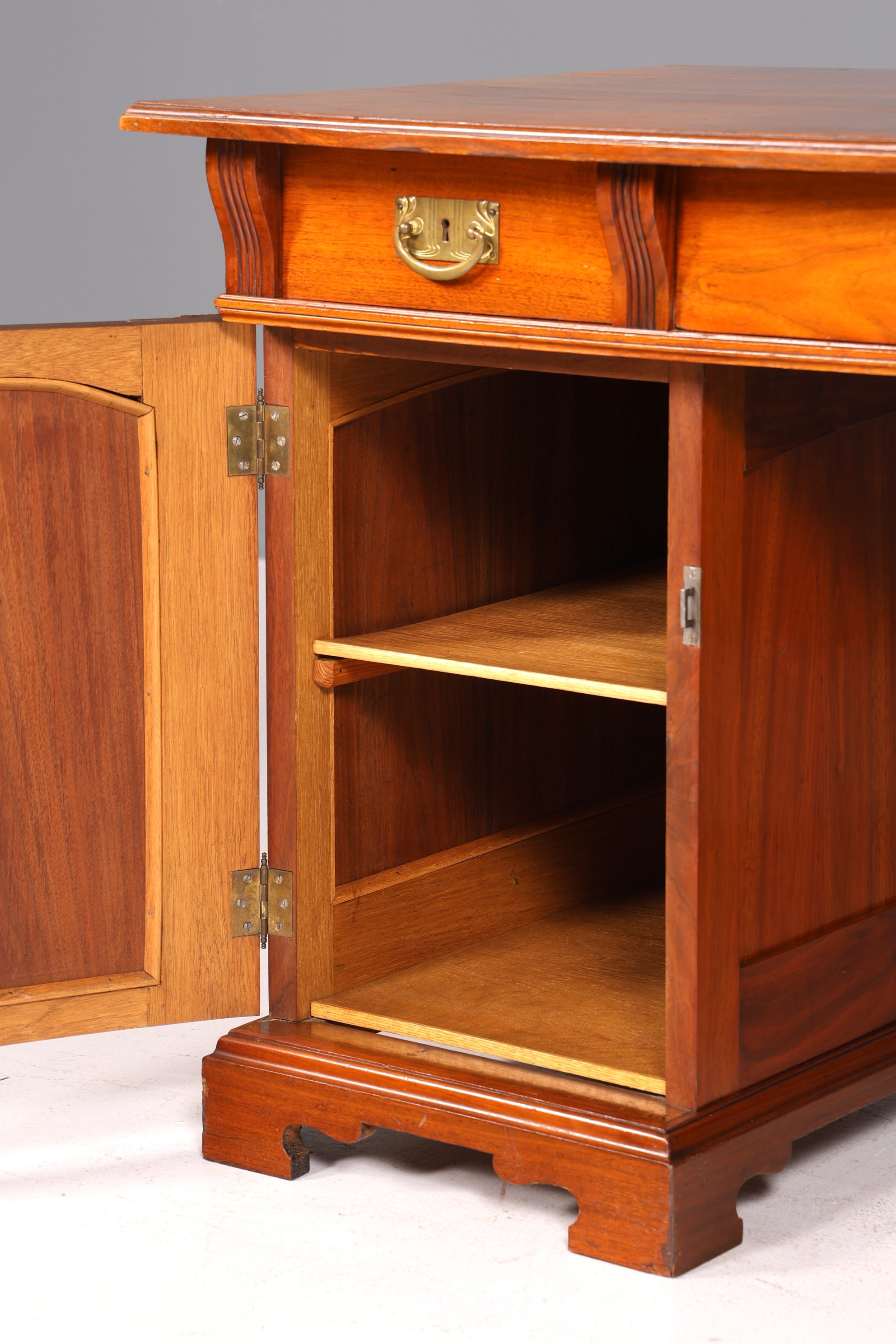 Traumhafter Jugendstil Schreibtisch Eiche Holz Gründerzeit Desk Antik Bürotisch Office Desk