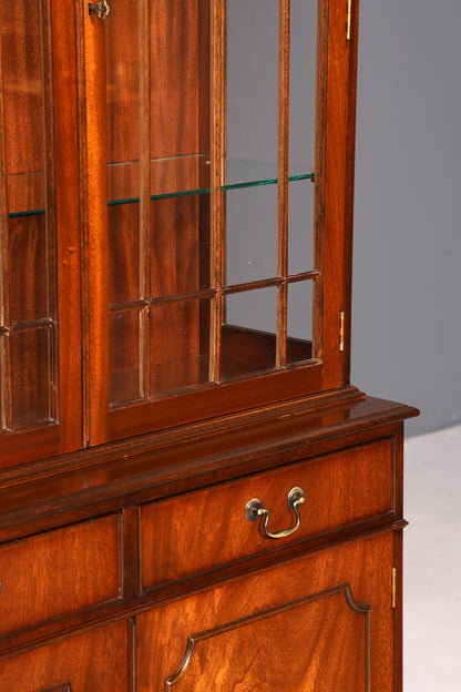 G471 Finish cm Wunderschöne Englische Vitrine Bibliothek Bücherschrank UK Buffet Schrank 60s Jahre (Kopie)